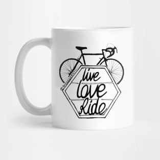 Live Love Ride (black) Mug
